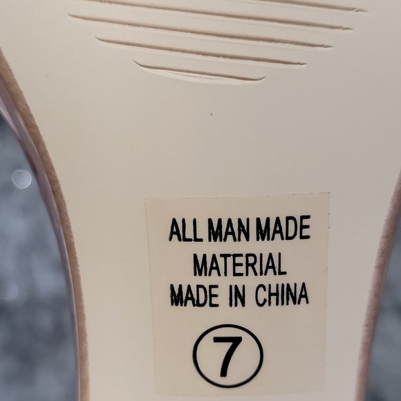 D Rose Gold Sandal with Chunky Heel Sz 7 - Picture 6 of 6